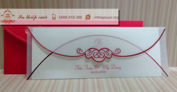 THIỆP CƯỚI DQB1302 ĐỎ NHUNG